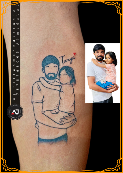 Daughter-father-tattoo-design Daughter-father-tattoo-design